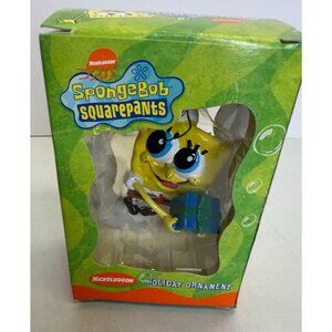 2003 Kurt Adler Viacom Spongebob Squarepants Holiday Christmas Ornament NIB!